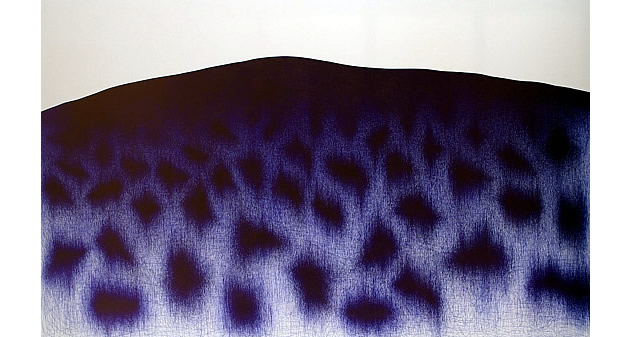 blue ballpoint pen drawings by Ill Lee