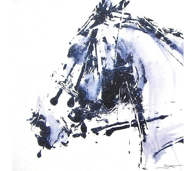 abstract horse drawing