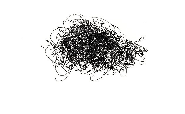 abstract scribble drawing