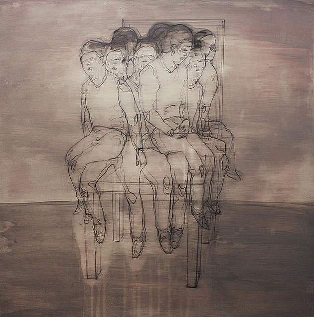 figure line drawing by Wang Tzu-Ting