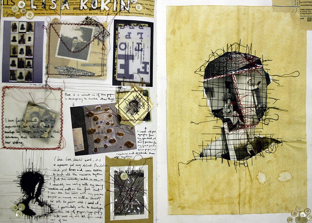 Creative mixed media sketchbook