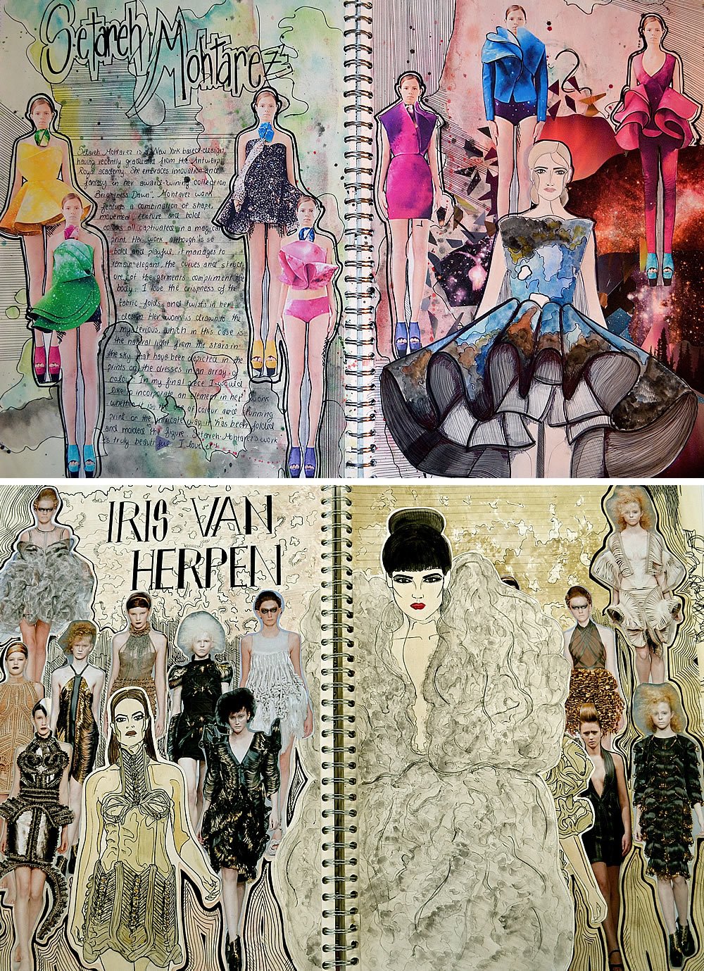 Fashion design research pages