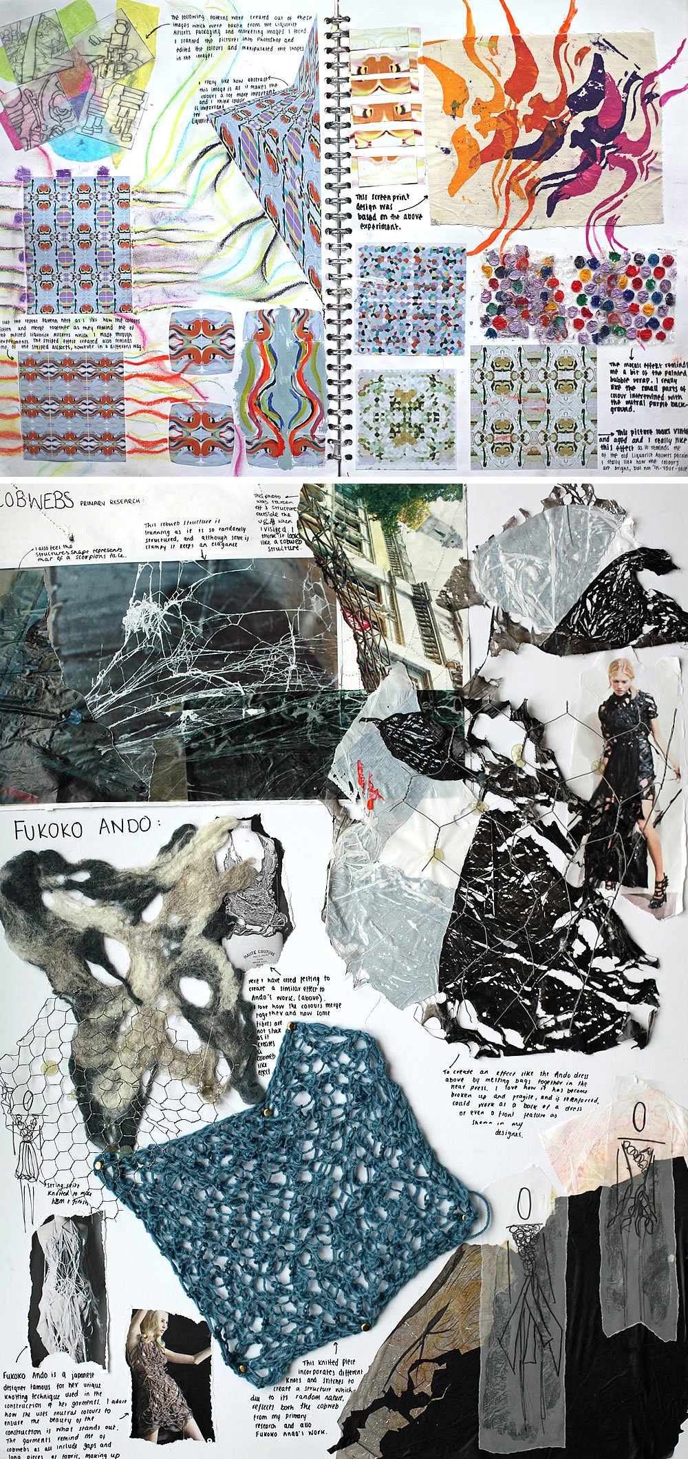 Fashion design sketchbook examples