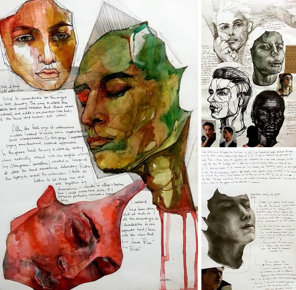 Art Sketchbook Ideas Creative Examples To Inspire High School Students