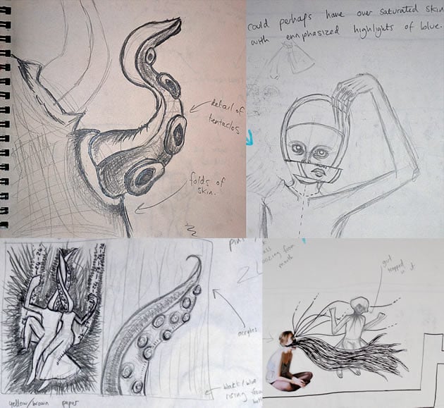 Development of ideas in GCSE Art