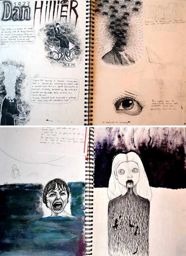 GCSE Art sketchbook investigation
