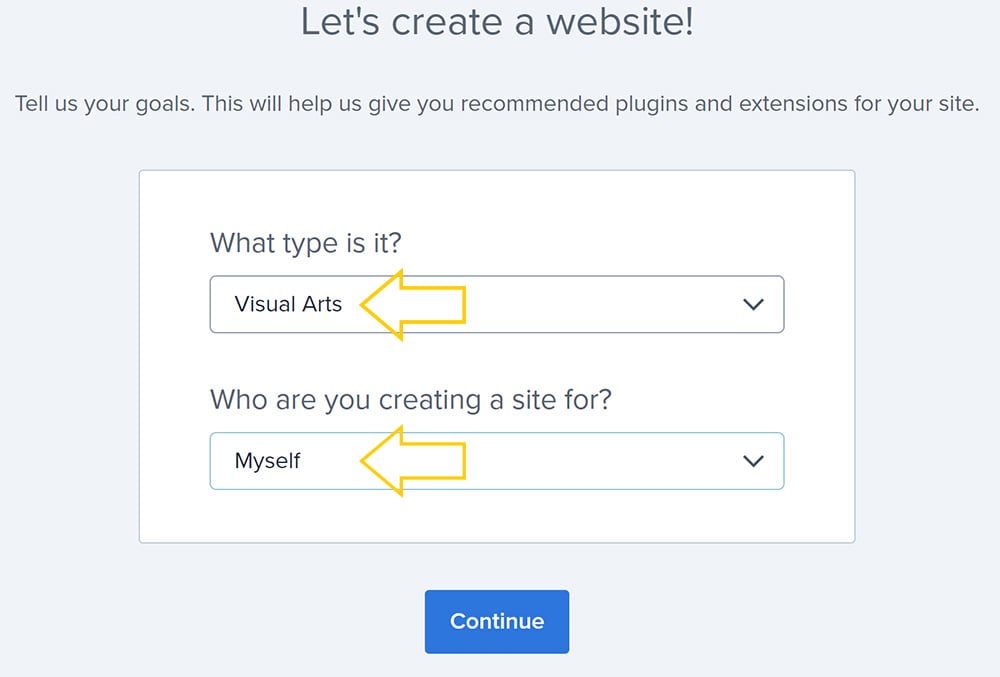 WordPress options for artists