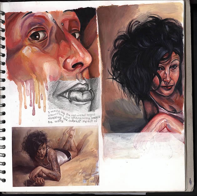 art sketchbook a level