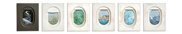 jim darling paintings of aeroplane windows