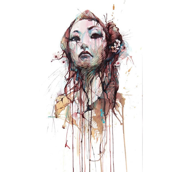 dripping portrait by carne griffiths