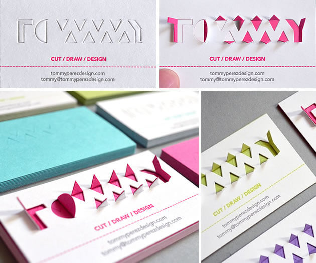 interactive business card design